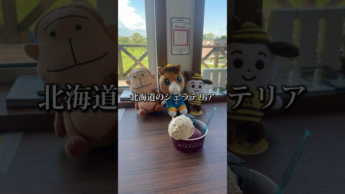 テレビで話題のお店「北海道のジェラテリア」暑すぎて溶けたけど、逆に良い件 #shorts