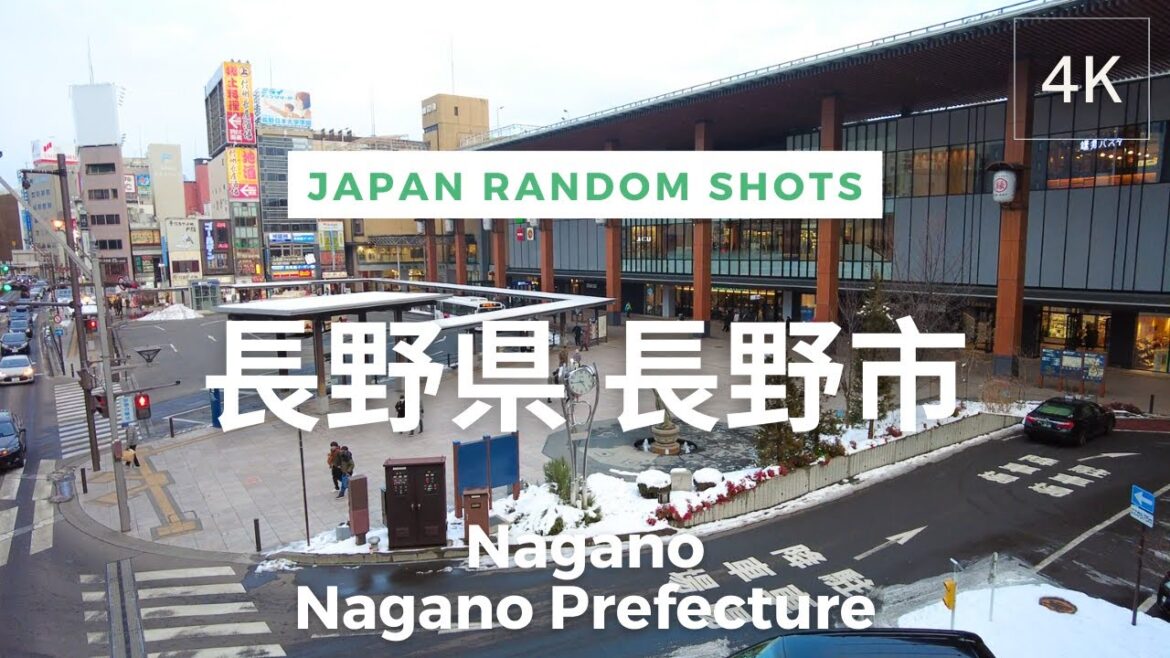 [4K] Nagano, Nagano Prefecture, Japan | Random Shots | 日本 長野県 長野市 | Jan 2023