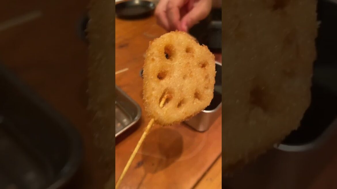 Let's eat Kushikatsu in Osaka - #Shorts! 🍢