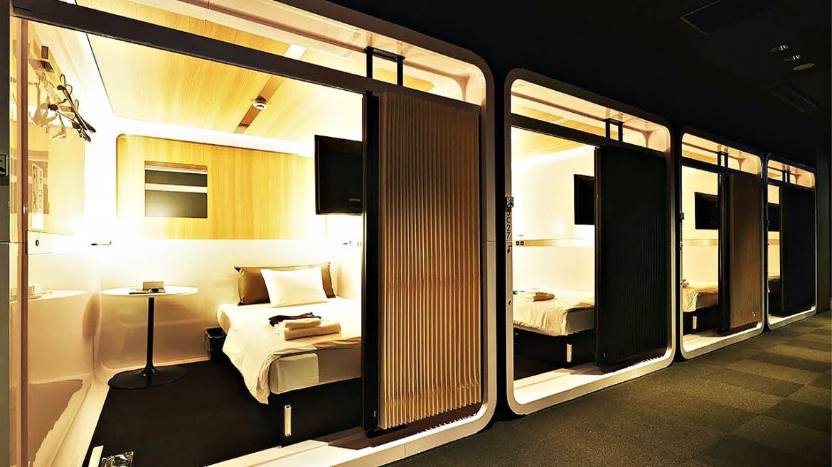 $45 Luxury First-class Capsule Hotel in Japan , Tokyo | FIRST CABIN ICHIGAYA