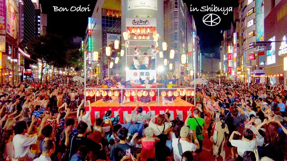 4K【渋谷の盆踊り】第四回渋谷盆踊り大会 復活! 2023 東京 Japan