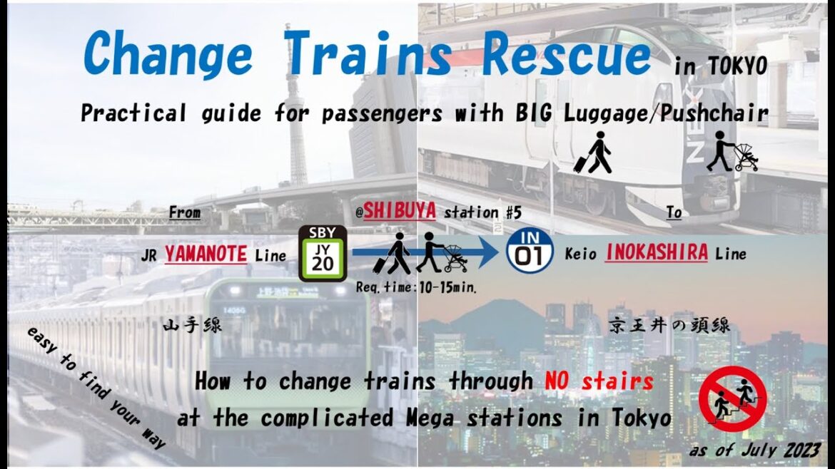 Change Trains Rescue Shibuya #5 from JR Yamanote Line to Keio Inokashira Line Change Trains Rescue Shibuya #5 from JR Yamanote Line to Keio Inokashira Line