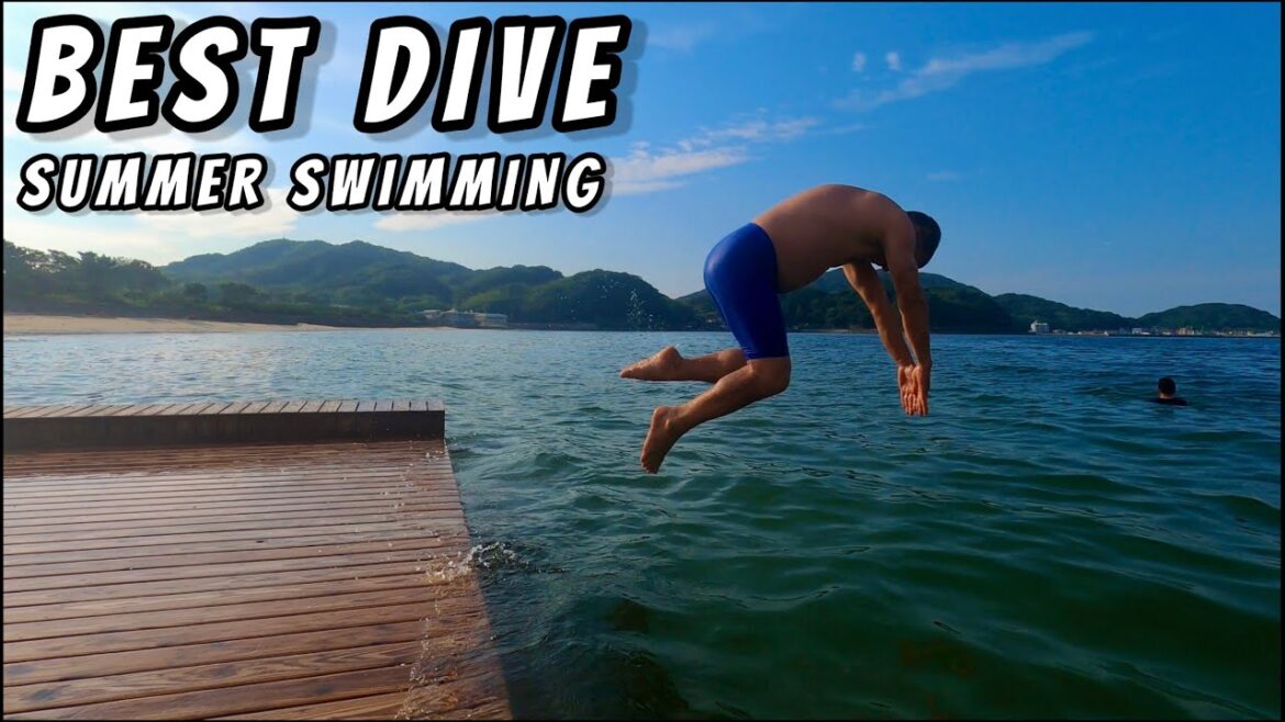 Best Dive 🐸 Summer Swimming At Itoshima || Enjoying Summer Vacation With My Friends 🏊🏽‍♂️