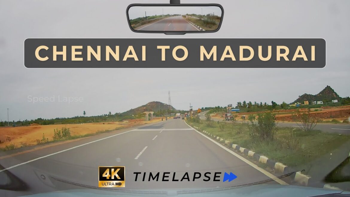 Chennai to Madurai SpeedLapse: Voyage through Tamil Nadu | Car Timelaps