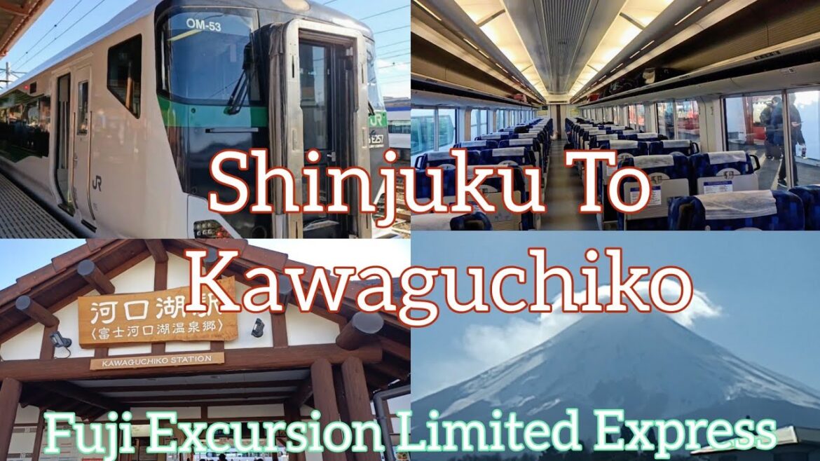 Shinjuku To Kawaguchiko|Mt Fuji|JR East E257 Series|Tokyo To Mt Fuji|新宿 - 河口湖|Japanese Train