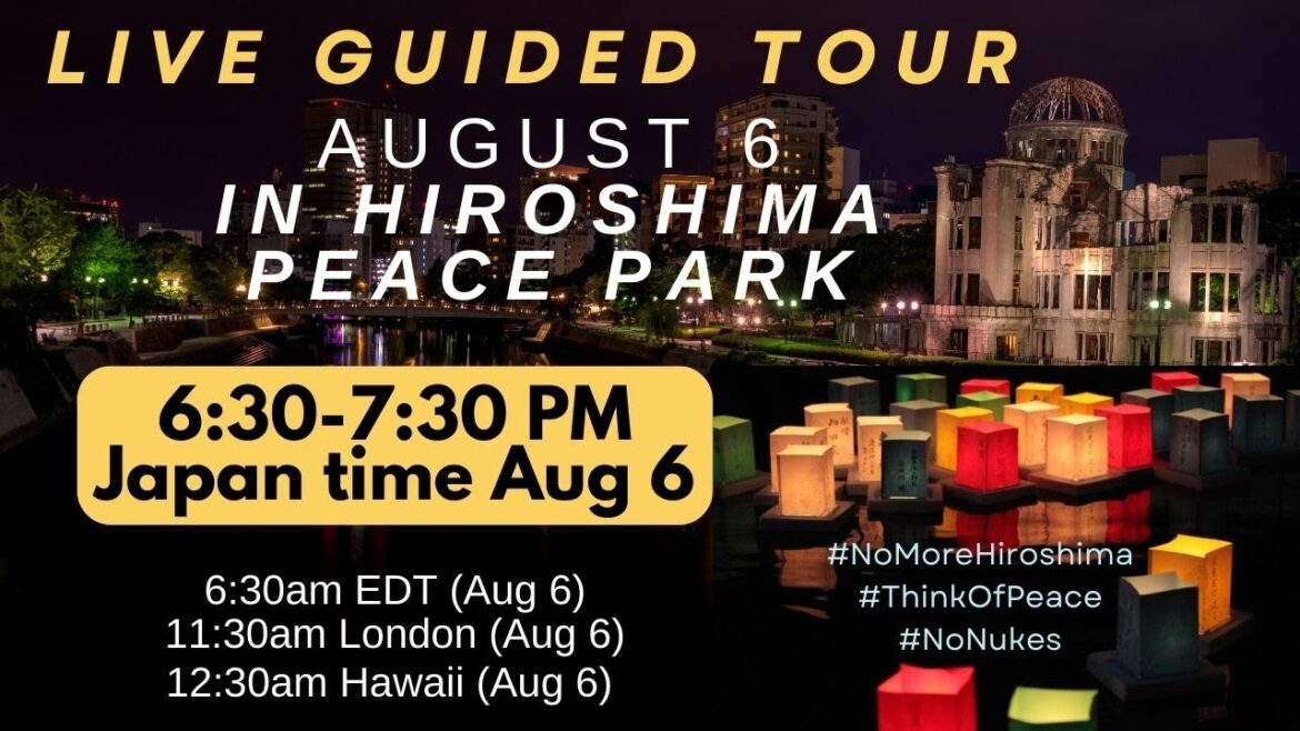 [LIVE] August 6 Hiroshima Evening Peace Park Views, Sights & Sounds