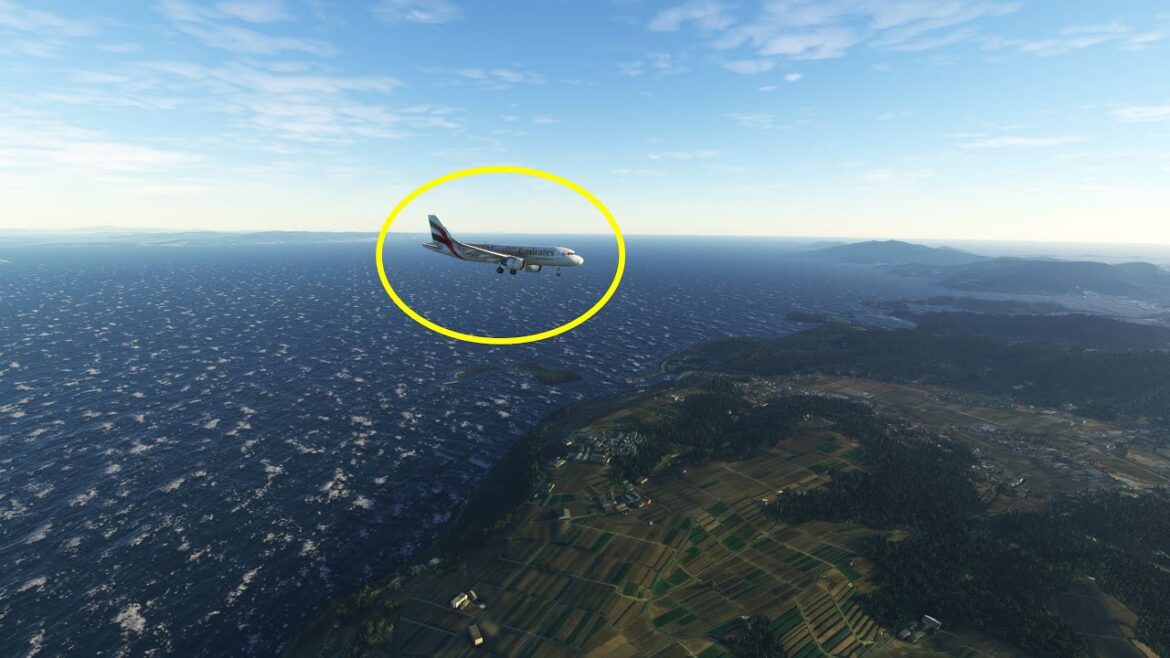 Best View landing Airbus A320 at Nagasaki Airport Japan Best View landing Airbus A320 at Nagasaki Airport Japan