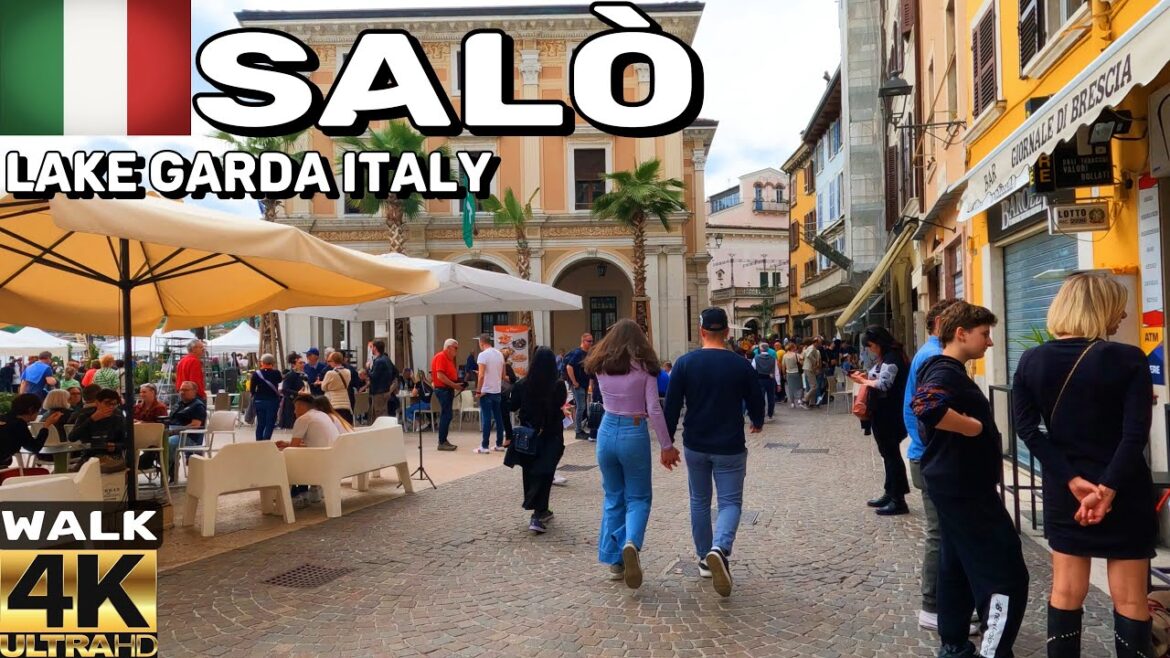 [4k] 🇮🇹 SALÒ LAKE GARDA ITALY | CITY CENTER WALKING TOUR MAY 2023 UPDATE