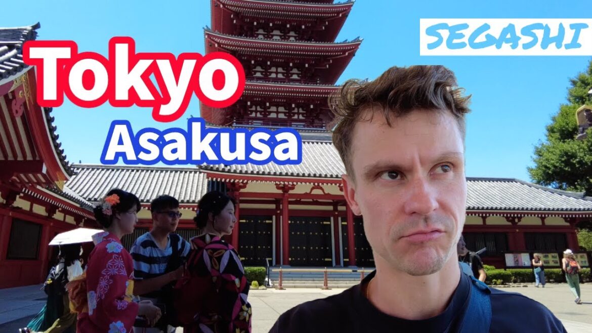 Exploring Asakusa neighbourhood in Tokyo, Senso Ji temple, Tokyo Skytree Tower and Sedona River