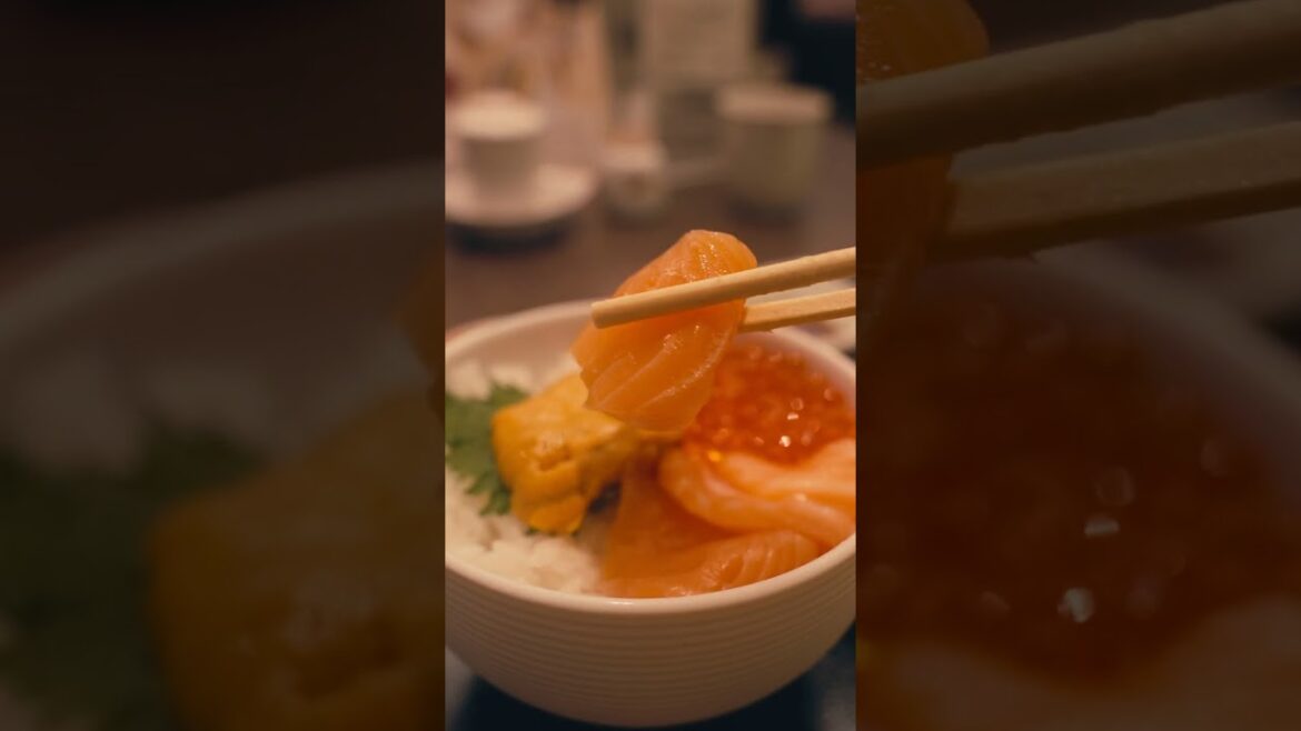 famous Japanese sea urchin rice bowl i