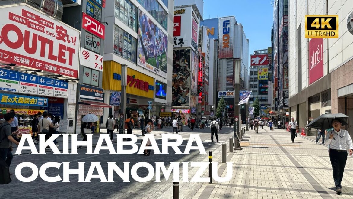 [4K] AKIHABARA→OCHANOMIZU, Tokyo 🐧 Nonstop Walking Tour / 秋葉原→お茶の水 東京 散歩