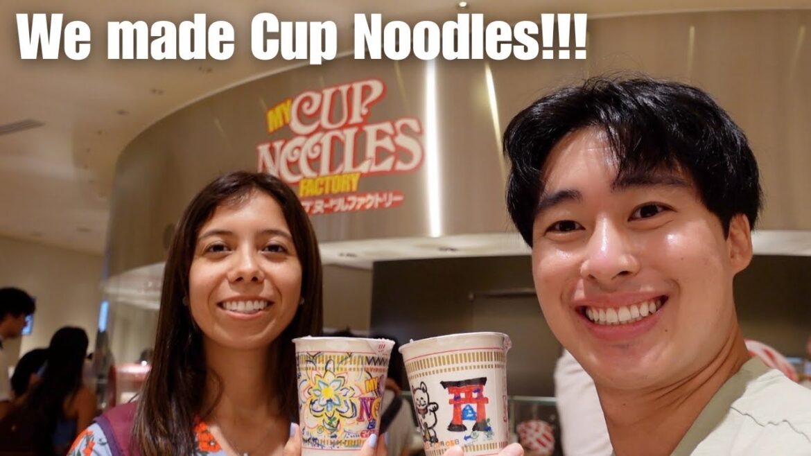 Making our own Cup Noodles at My CUPNOODLES Factory in Yokohama Japan!