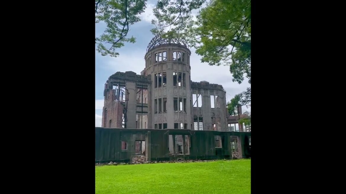A beautiful view of must see A-Bomb Dome in Hiroshima
