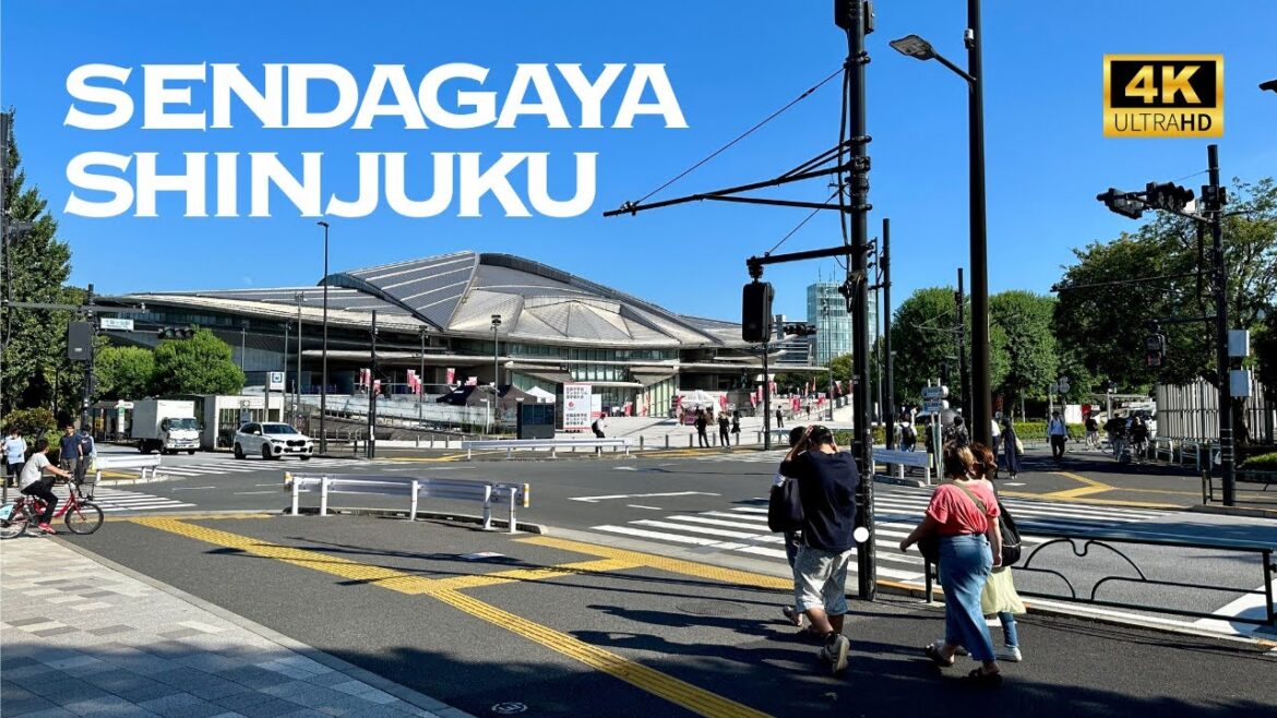 [4K] SENDAGAYA→SHINJUKU, Tokyo 🐧 Nonstop Walking Tour / 千駄ヶ谷→新宿 東京 散歩