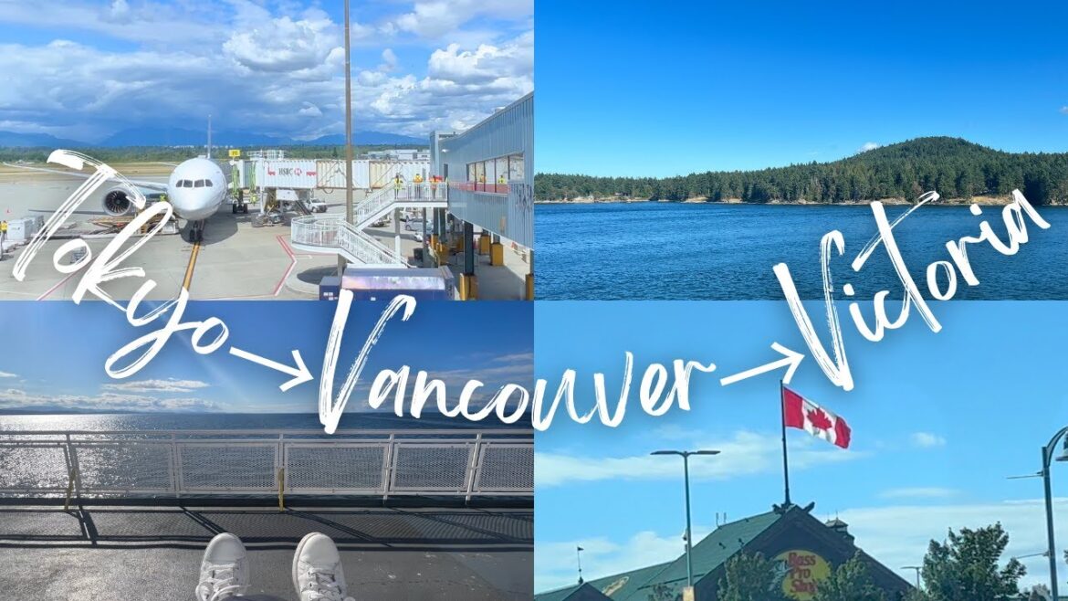Tokyo→Vancouver→Victoria | BC connector, Bus & Ferry trip | Vlog, カナダ、海外旅行