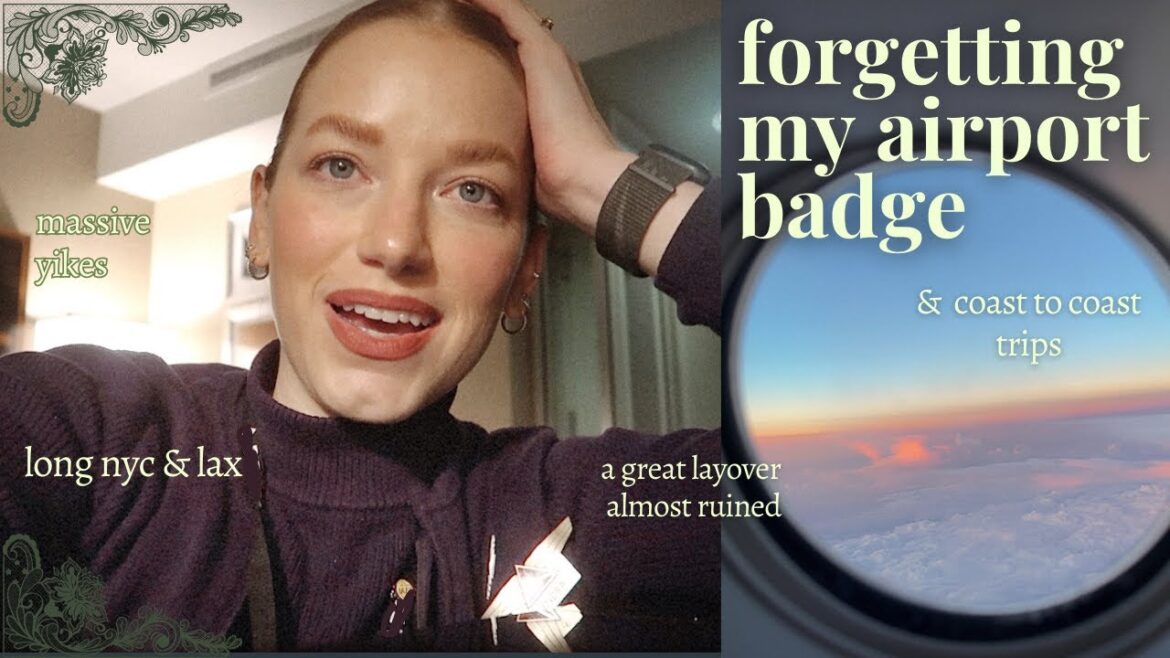 i forgot my airport badge… | flight attendant vlog i forgot my airport badge... | flight attendant vlog
