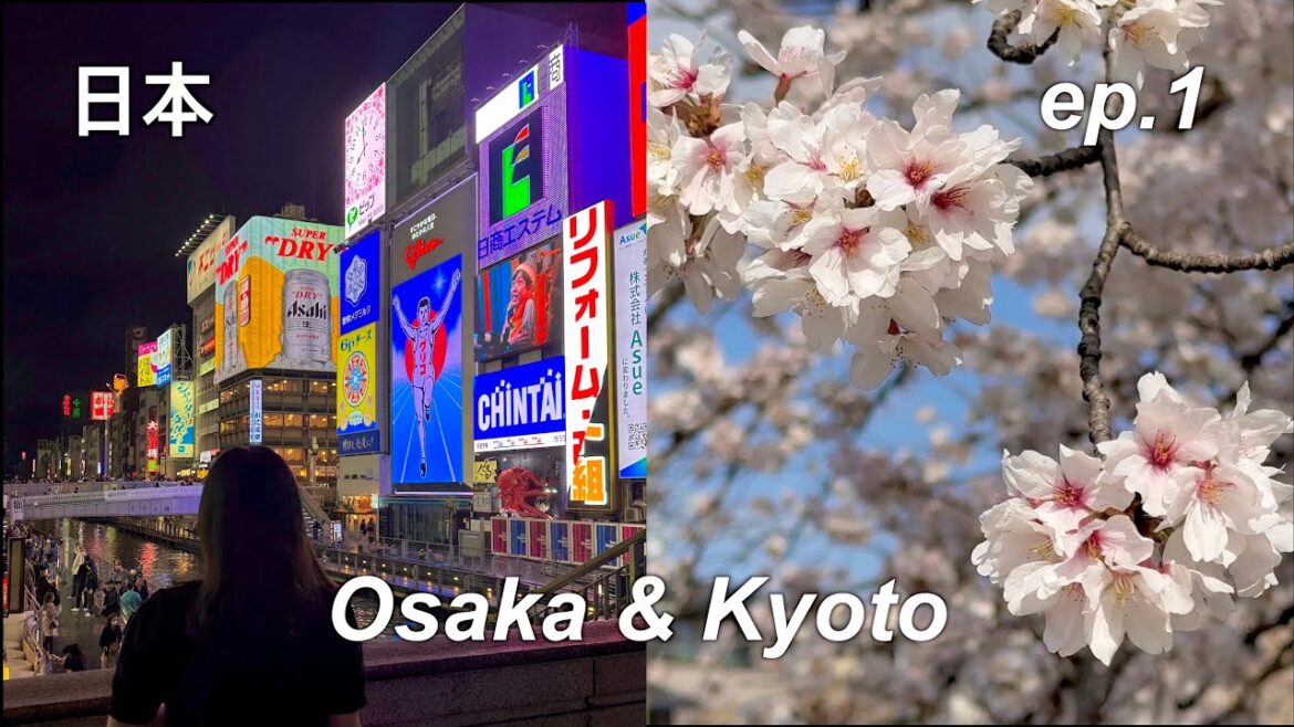 sub) 3월 일본 오사카 교토 여행 🇯🇵 | japan vlog ✈︎ | osaka + kyoto ①