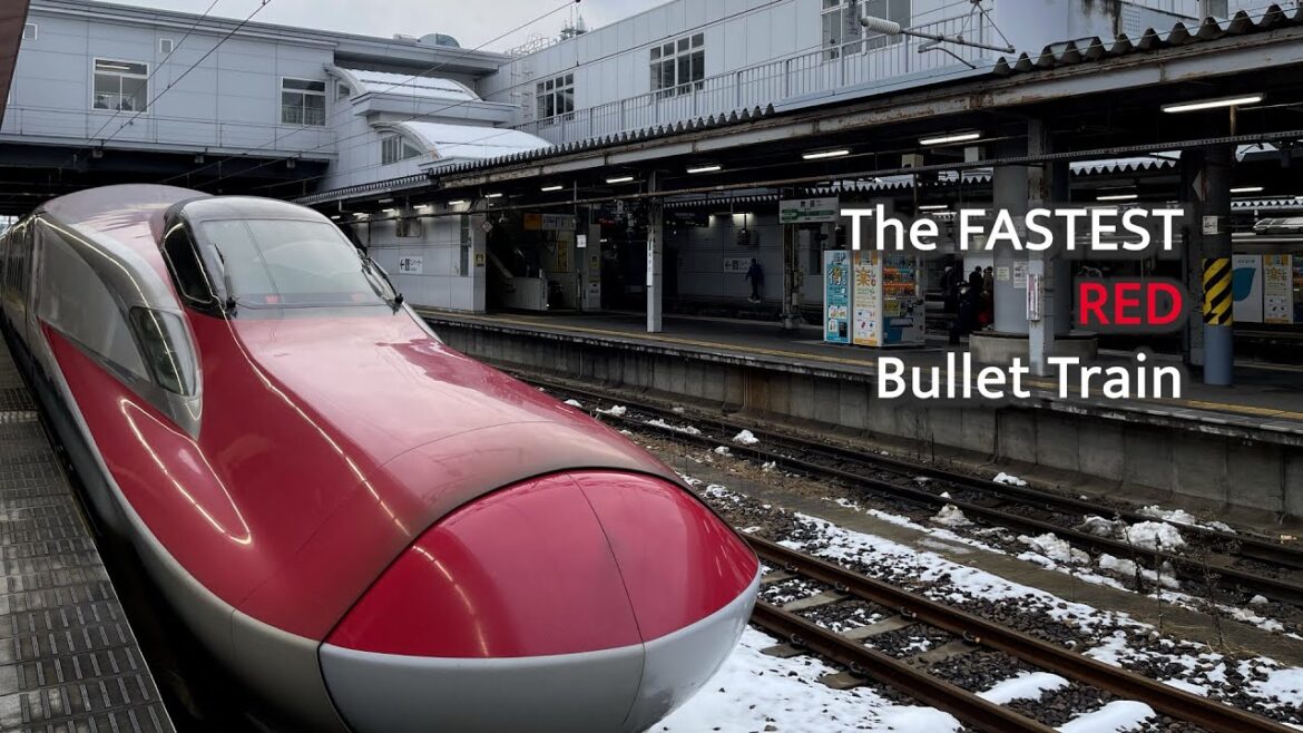 Riding the FASTEST RED bullet train in Japan- Travelling to Tokyo at 320 km/h top speed
