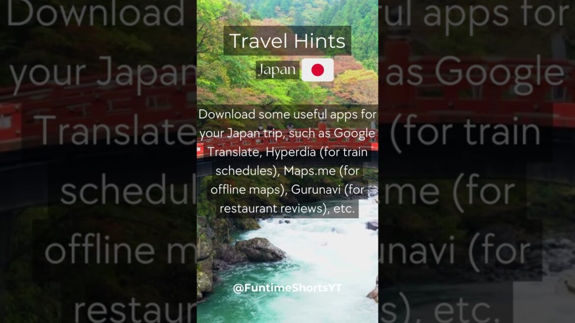 Travel Hints - Japan #28