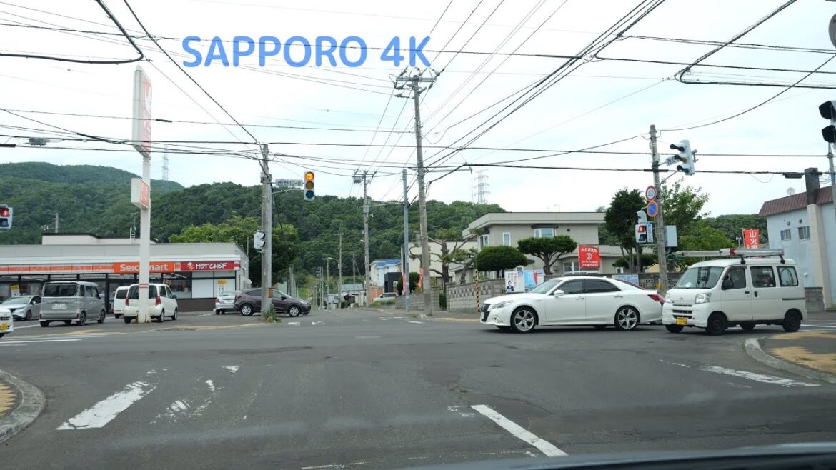 月山線 → 西野通 [ 4K/60p GH6 #札幌市 車載動画 ]