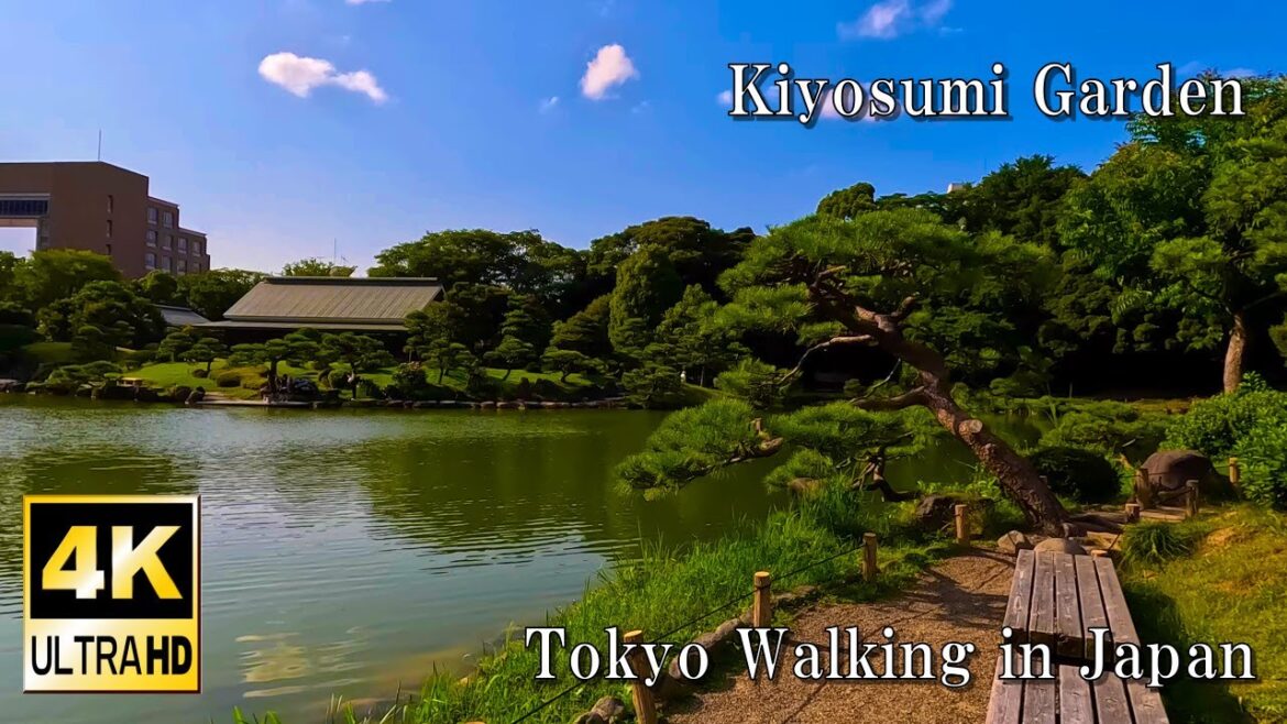 4K Japan walk in Kiyosumi Garden /1hours