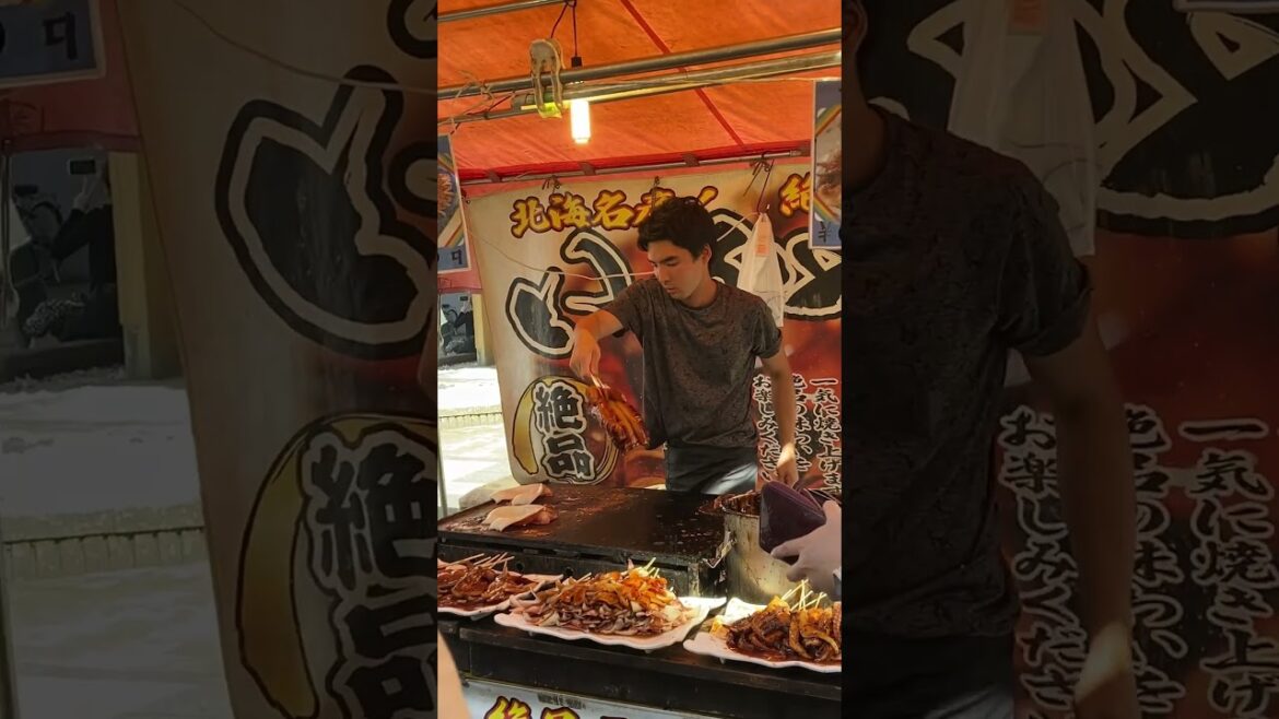 Japanese Street Food: Squid- #Shorts! 🦑