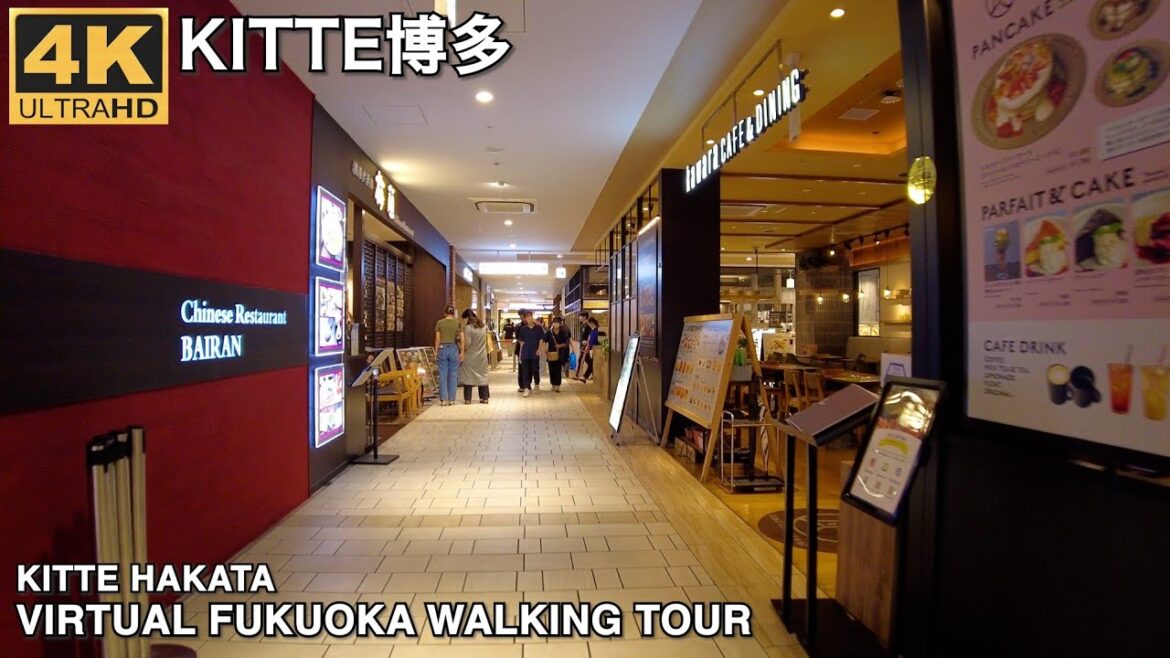博多マルイとKITTE博多を歩く4k virtual Fukuoka japan walking tour KITTE Hakata