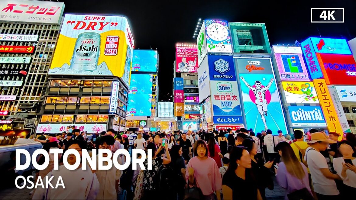 Dotonbori Osaka Nighttime Walking Tour Japan 2023 [4K]