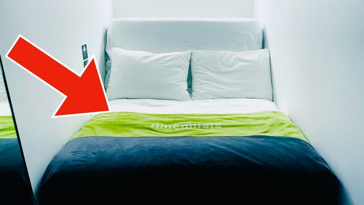 Smart Bed with Projector Capsule Hotel in Japan | The Millennials Shibuya Tokyo
