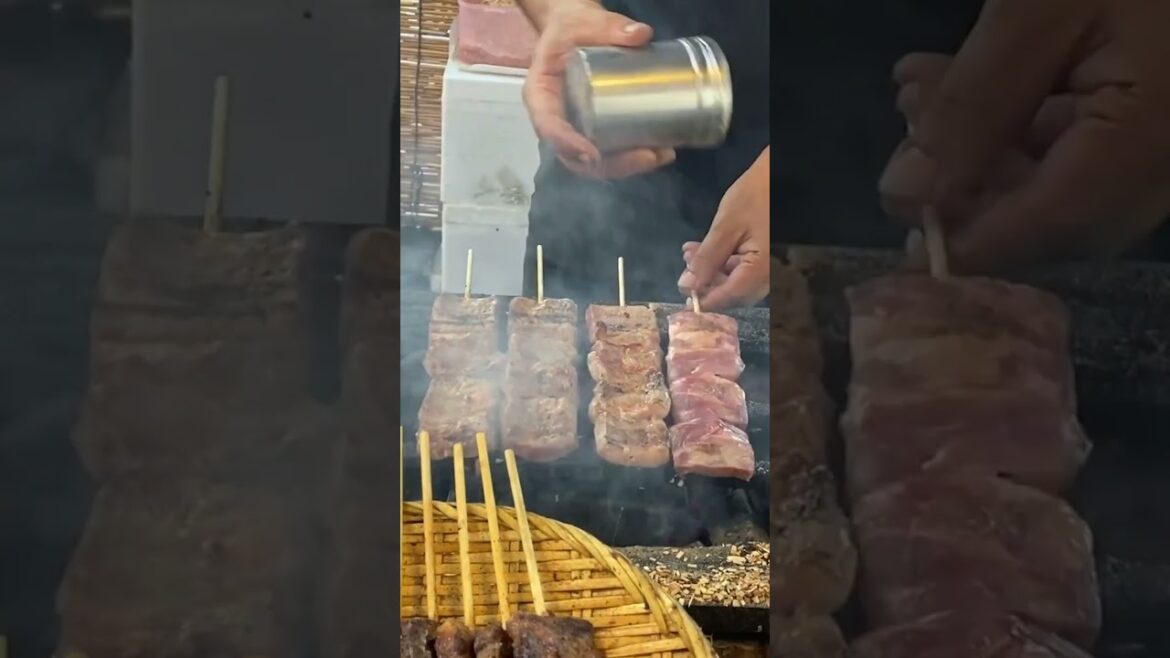 Wagyu Beef Skewers Streetfood - #Shorts! 🥩