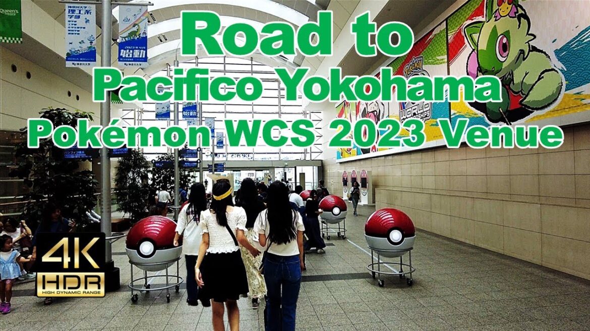 【4K HDR🇯🇵】From Yokohama Station to Pacifico Yokohama /Pokémon World Championships 2023 Week