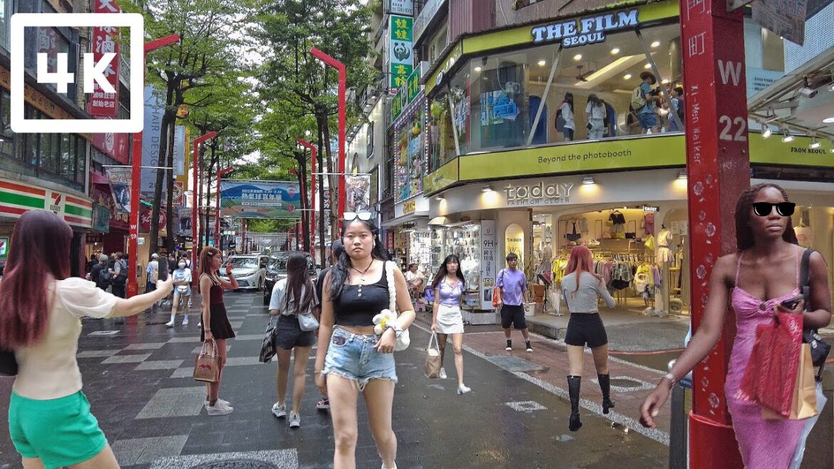 Taipei Ximending is Windy Before Typhoon – 26th July 2023 | Taiwan Walk 4K Taipei Ximending is Windy Before Typhoon - 26th July 2023 | Taiwan Walk 4K