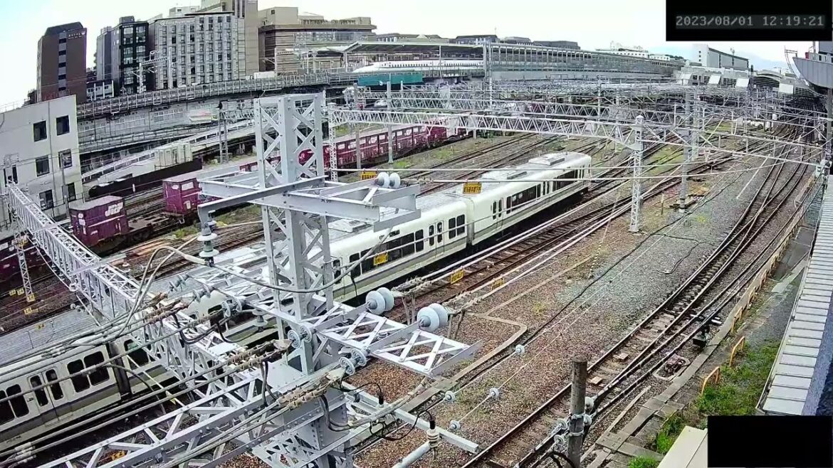 【ARCHIVE】Kyoto Station Live Cam JR京都駅  鉄道ライブカメラ  京都ライブカメラ TrainCam  2023/08/01 12:00～