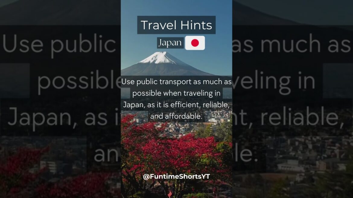 Travel Hints - Japan #13