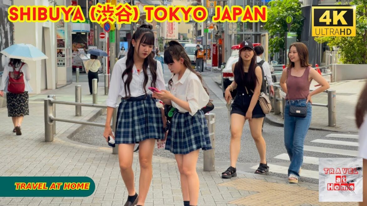4k hdr japan travel | Walk in Shibuya (渋谷) Tokyo japan |  Relaxing Natural City ambience
