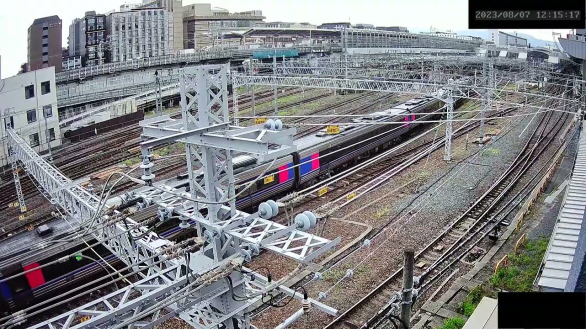 【ARCHIVE】Kyoto Station Live Cam JR京都駅  鉄道ライブカメラ  京都ライブカメラ TrainCam  2023/08/07 12:00～