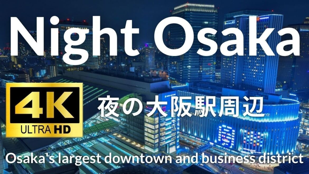 【4K】Night Osaka 夜の大阪駅 Osaka Japan 【4K】Night Osaka 夜の大阪駅 Osaka Japan
