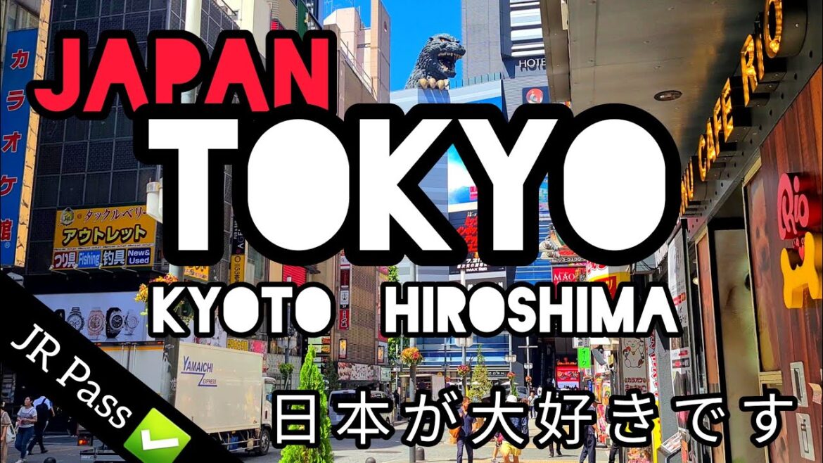 JAPAN BY TRAIN - JR Pass. Tokyo, Hiroshima and Kyoto 🇯🇵