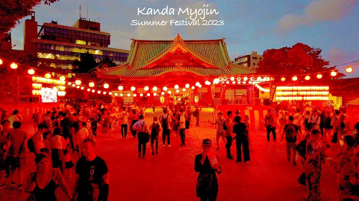 4K【神田明神 納涼祭り】前夜祭 2023 東京 Japan