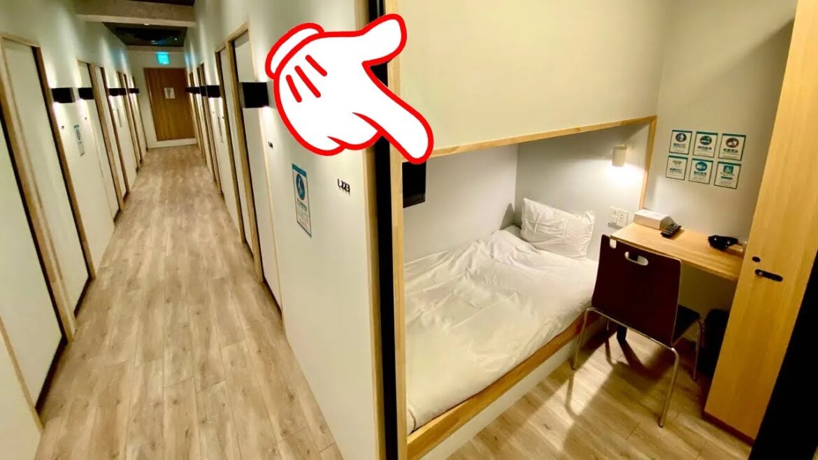 Super popular Capsule Hotel full every day 🛌😴 Hotel atarayo Osaka Japan 🇯🇵 ホテルアタラヨ大阪 4K