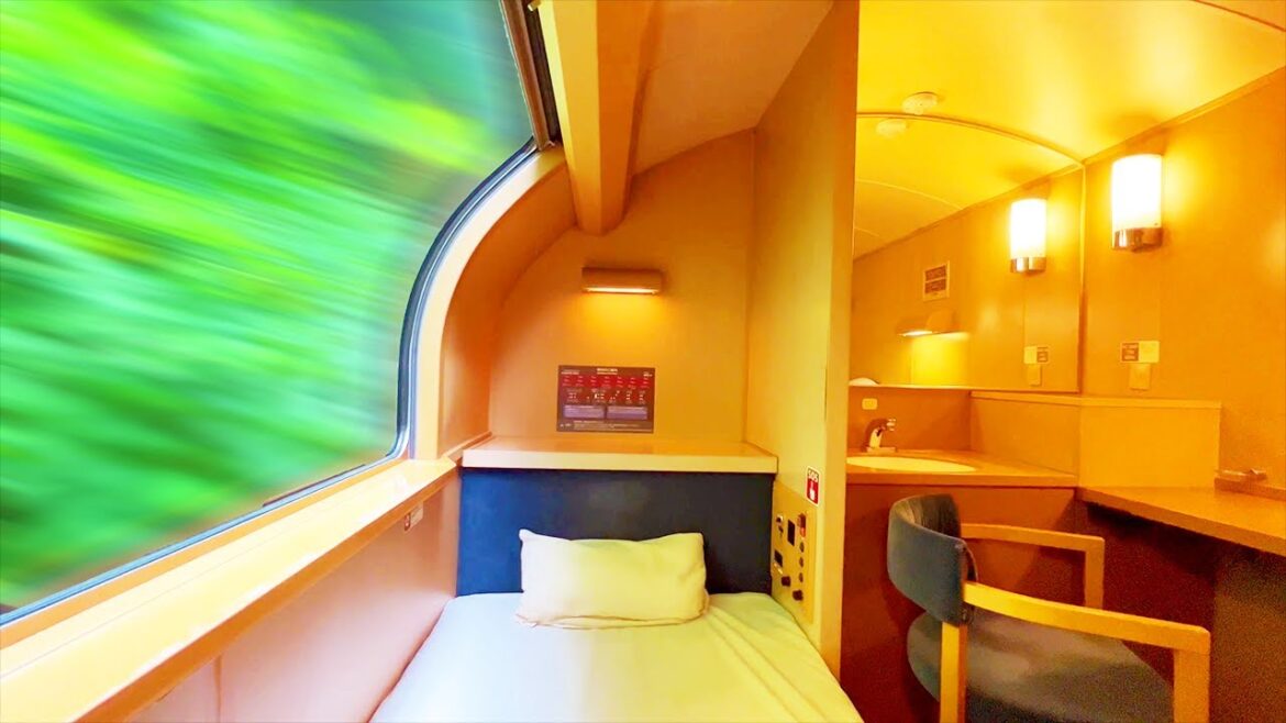 Japan's Overnight Sleeper Train | Sunrise Express | FIRST CLASS Seat | Tokyo-Izumo 12hr | Solo Trip