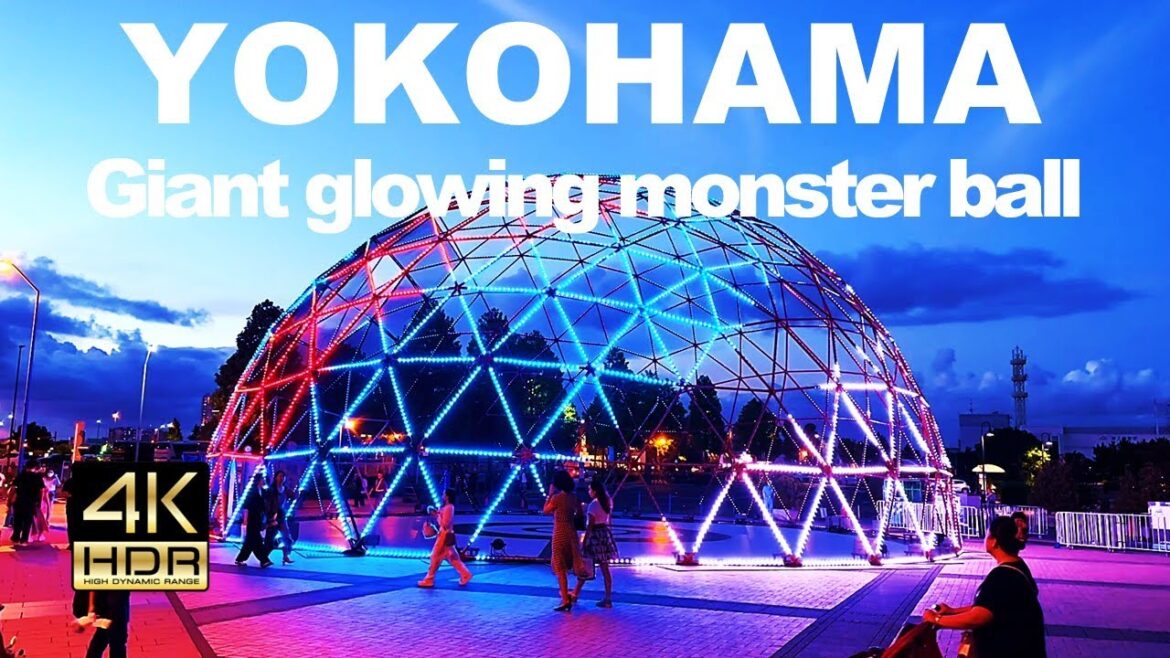 【4K HDR🇯🇵】The giant glowing monster ball appeared at the Red Brick Warehouse! Filled with Pokémon! 【4K HDR🇯🇵】The giant glowing monster ball appeared at the Red Brick Warehouse! Filled with Pokémon!