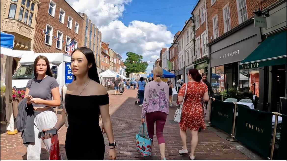 Chichester England A charming city with a rich history 4K UHD Walk