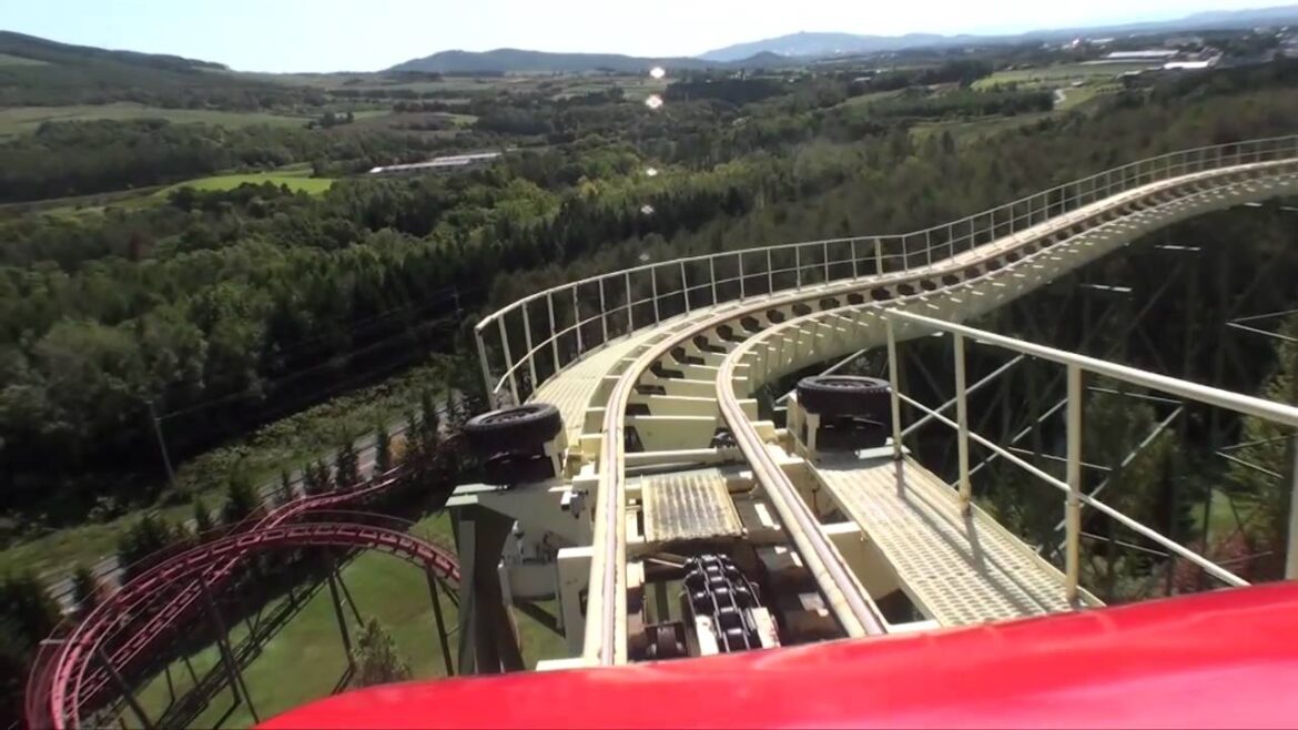 Mountain Coaster Jetcoaster Roller Coaster Front Seat POV Onride Rusutsu Resort Japan