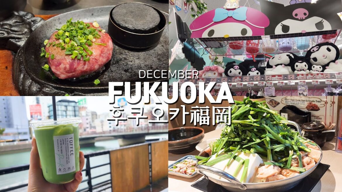 [여행vlog] 후쿠오카 여행 DAY.4 ✈️ 키와미야함바그 / 라쿠텐치 모츠나베 / 돈키호테 / 드럭스토어 / 편의점오뎅 🎄 Fukuoka travel 福岡