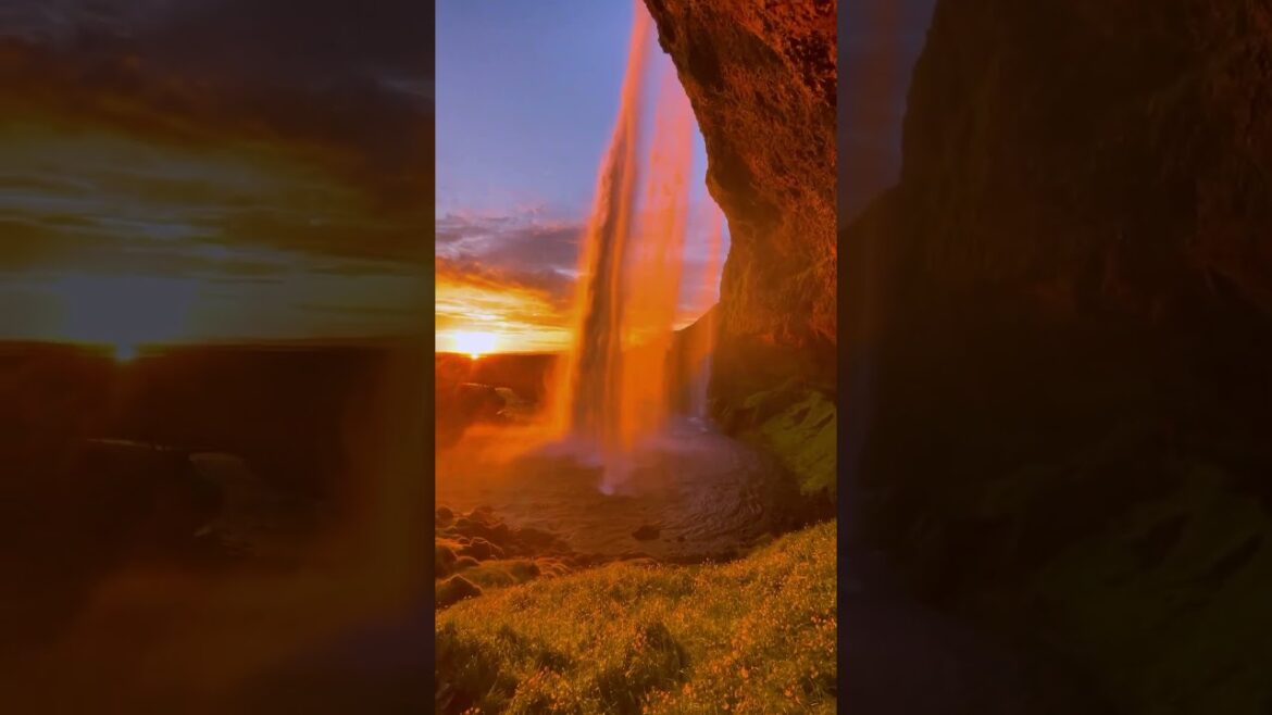 📍 Seljalandsfoss, Iceland #shorts #travel #vacation