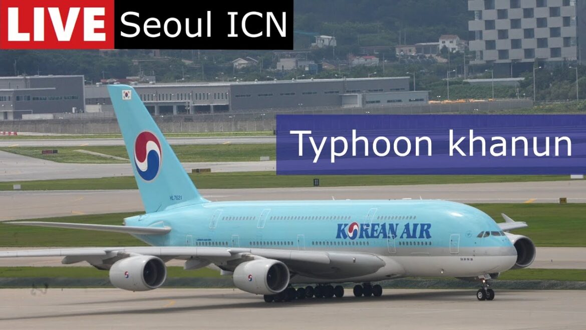 Airport Live Stream Seoul Incheon Typhoon Khanun Airport Live Stream Seoul Incheon Typhoon Khanun