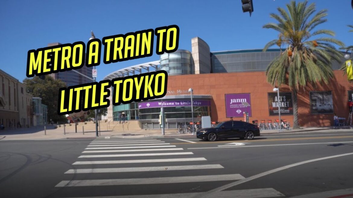 Ⓜ🚇Metro A Train To Little Tokyo 🍚 Arts District Walking Tour