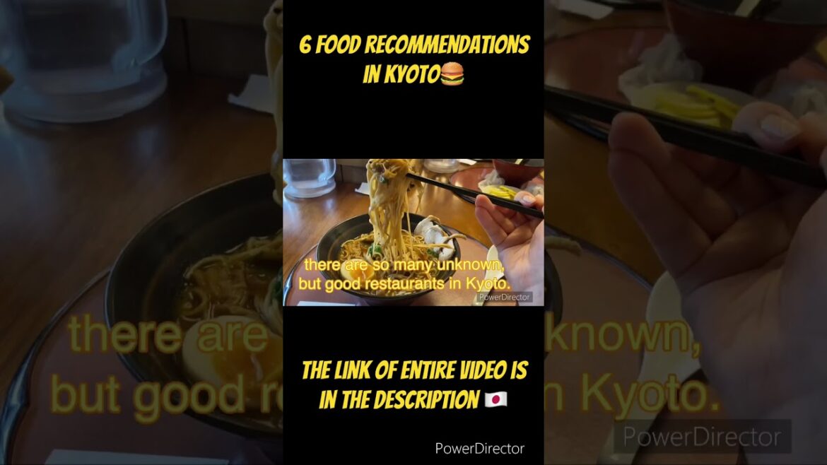【KYOTO】6 FOOD recomendation by Japanese local #shorts #pleasesubscribe #travel #trip #walking #ramen