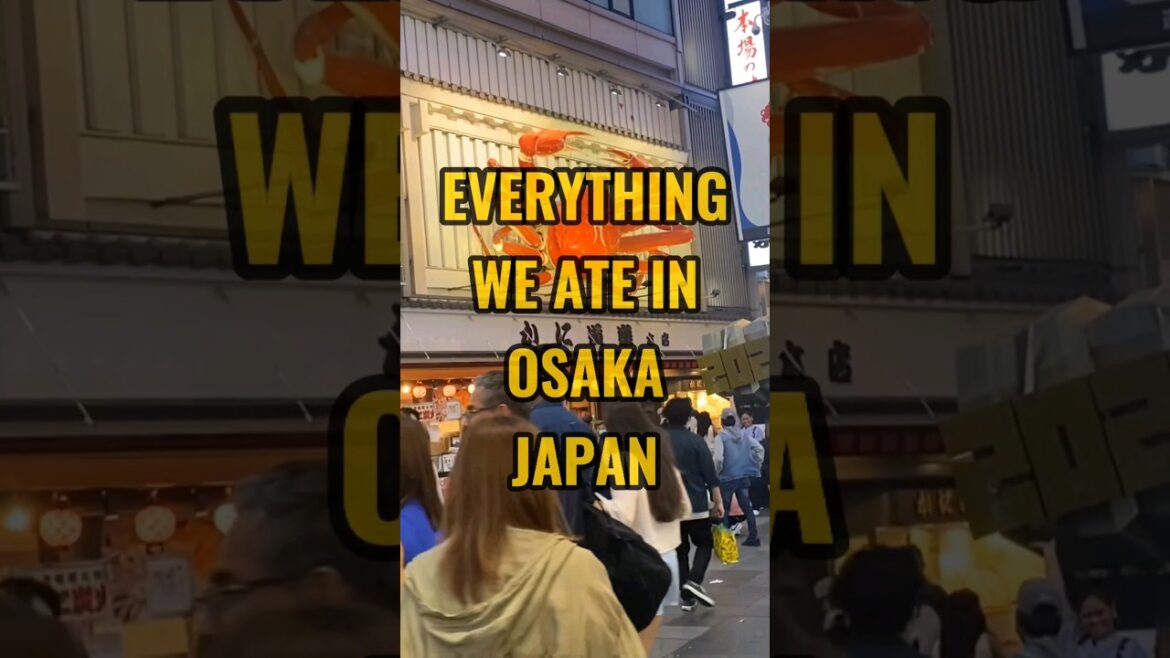 Everything we ate in Osaka | A Japanese Cuisine Mukbang #japan #food #shorts #reels